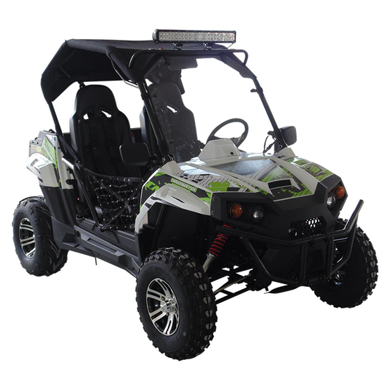 Challenger 200X Go Kart UTV Side by Side, with Alloy Wheels, Windshield and LED Light Bar