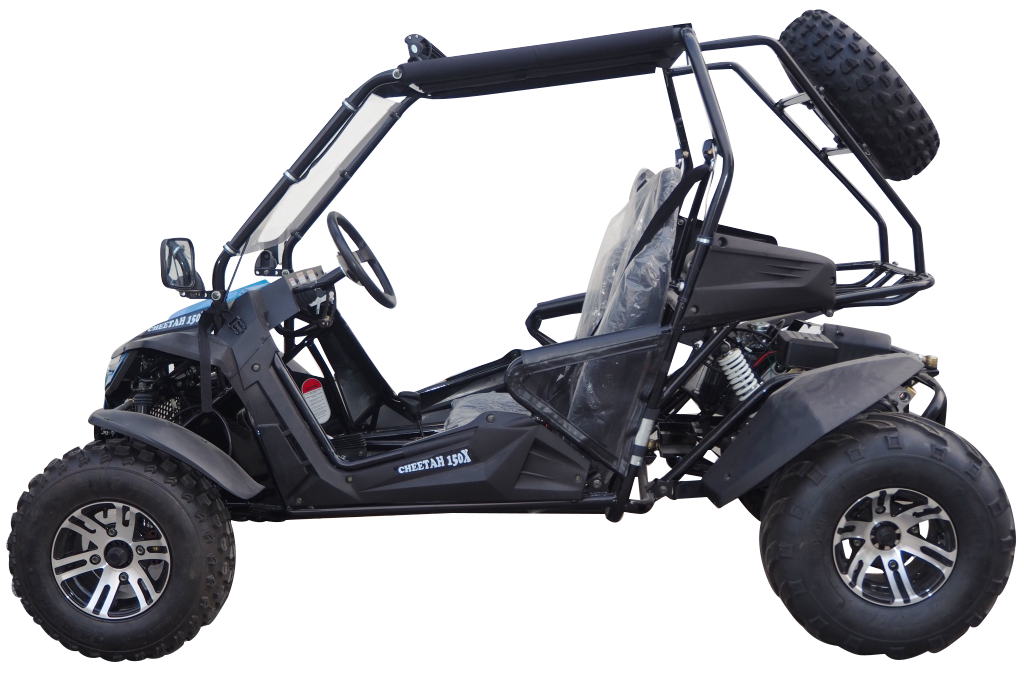 TrailMaster Cheetah 200X Go Kart (Special) CVT Automatic with Reverse, Alloy Wheels, Windshield