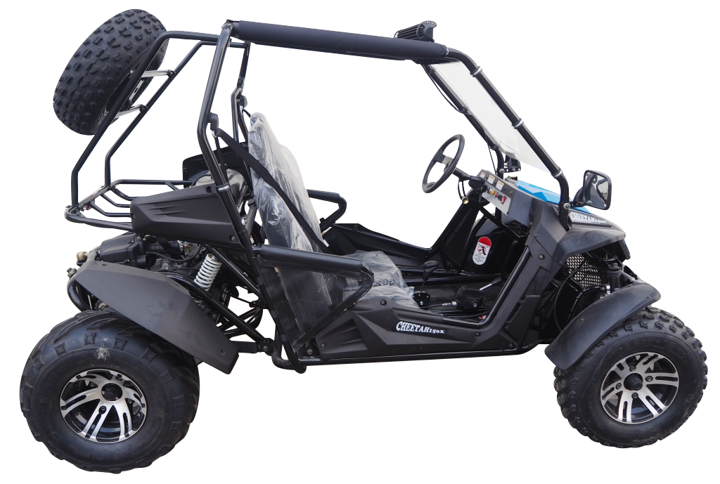 TrailMaster Cheetah 200X Go Kart (Special) CVT Automatic with Reverse, Alloy Wheels, Windshield