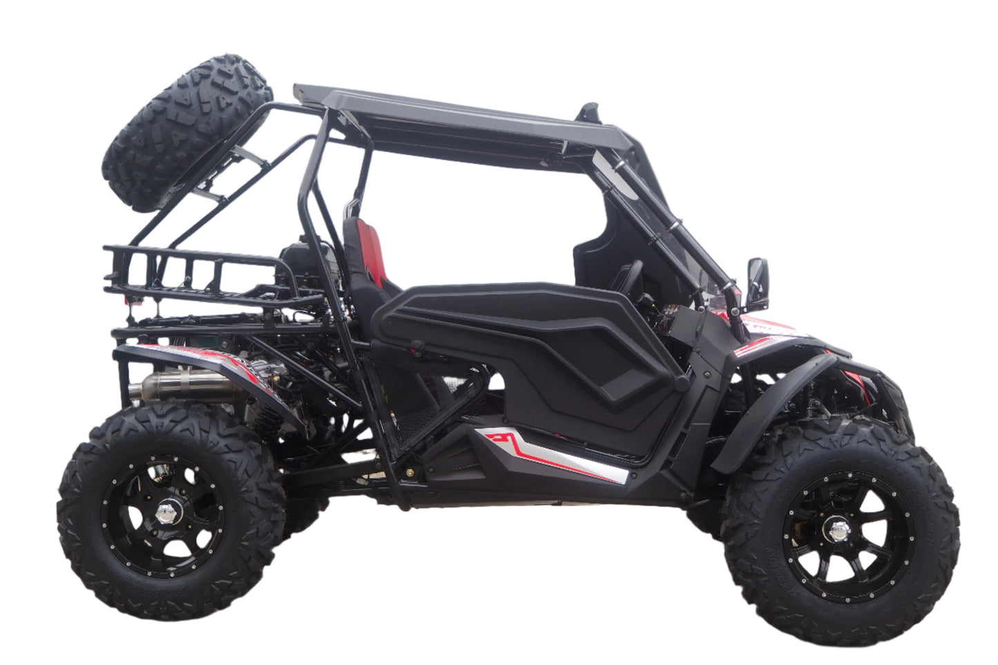 Cheetah 300Pro EFI Deluxe UTV Go Kart, Shaft Drive, Liquid Cooled CVT Auto with Reverse, Side Doors, Hard Top, Windshield, LED Light Bar