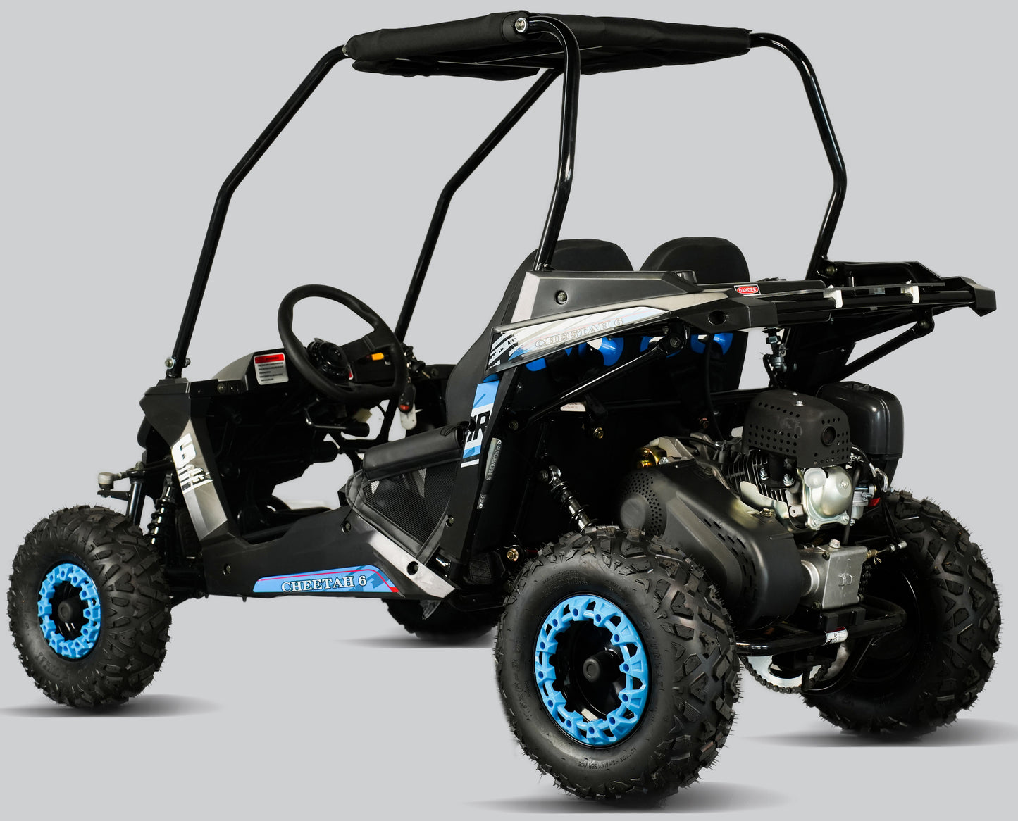 Cheetah-6 Go Kart, 5.5hp Electric Start, Remote Start/Kill with Reverse, Kids Ages 4-9