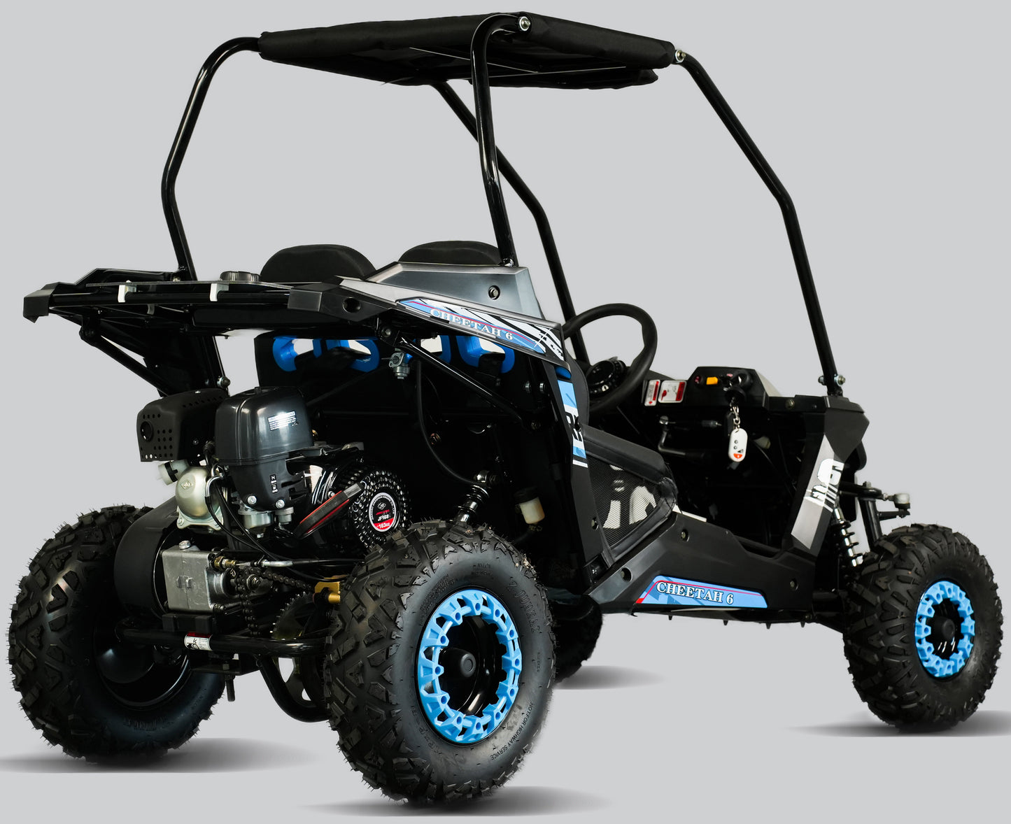 Cheetah-6 Go Kart, 5.5hp Electric Start, Remote Start/Kill with Reverse, Kids Ages 4-9