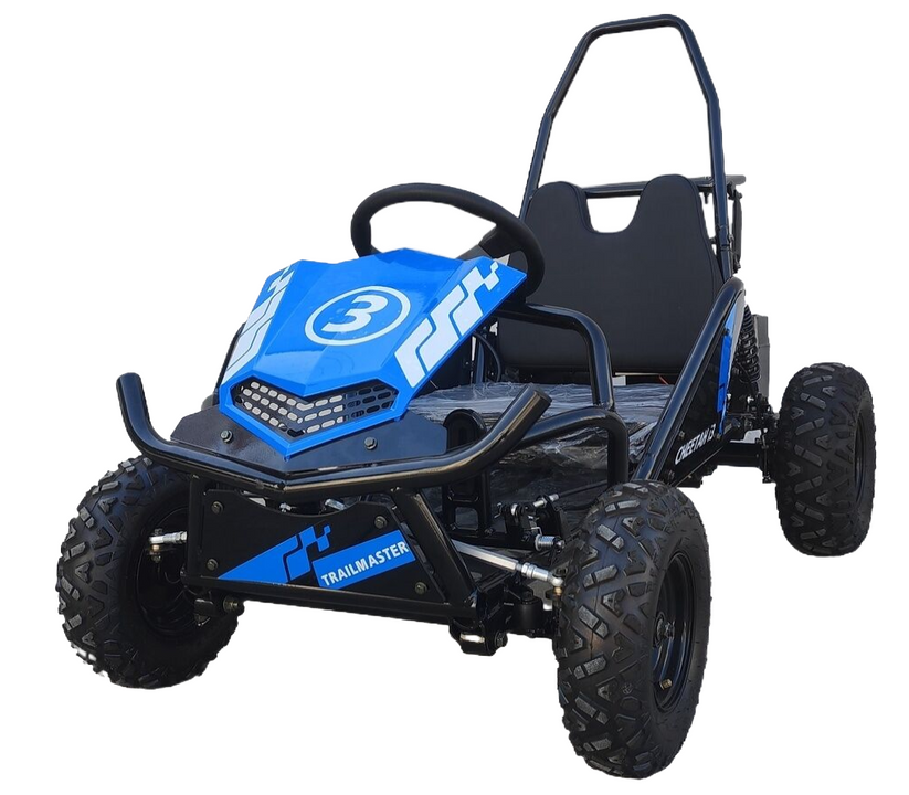 TrailMaster Cheetah i3 Kids Electric Mini Go Kart, 3-Speed settings, w ...