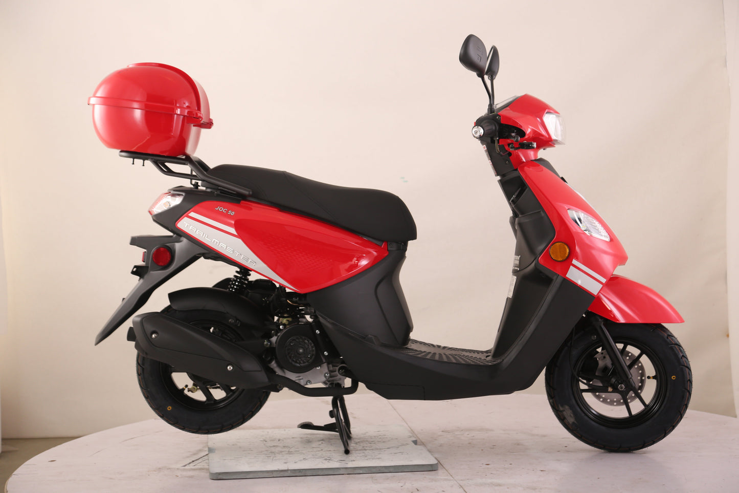 Flash 50cc Street Scooter, CVT Automatic, LED Lights, Rear Trunk Included