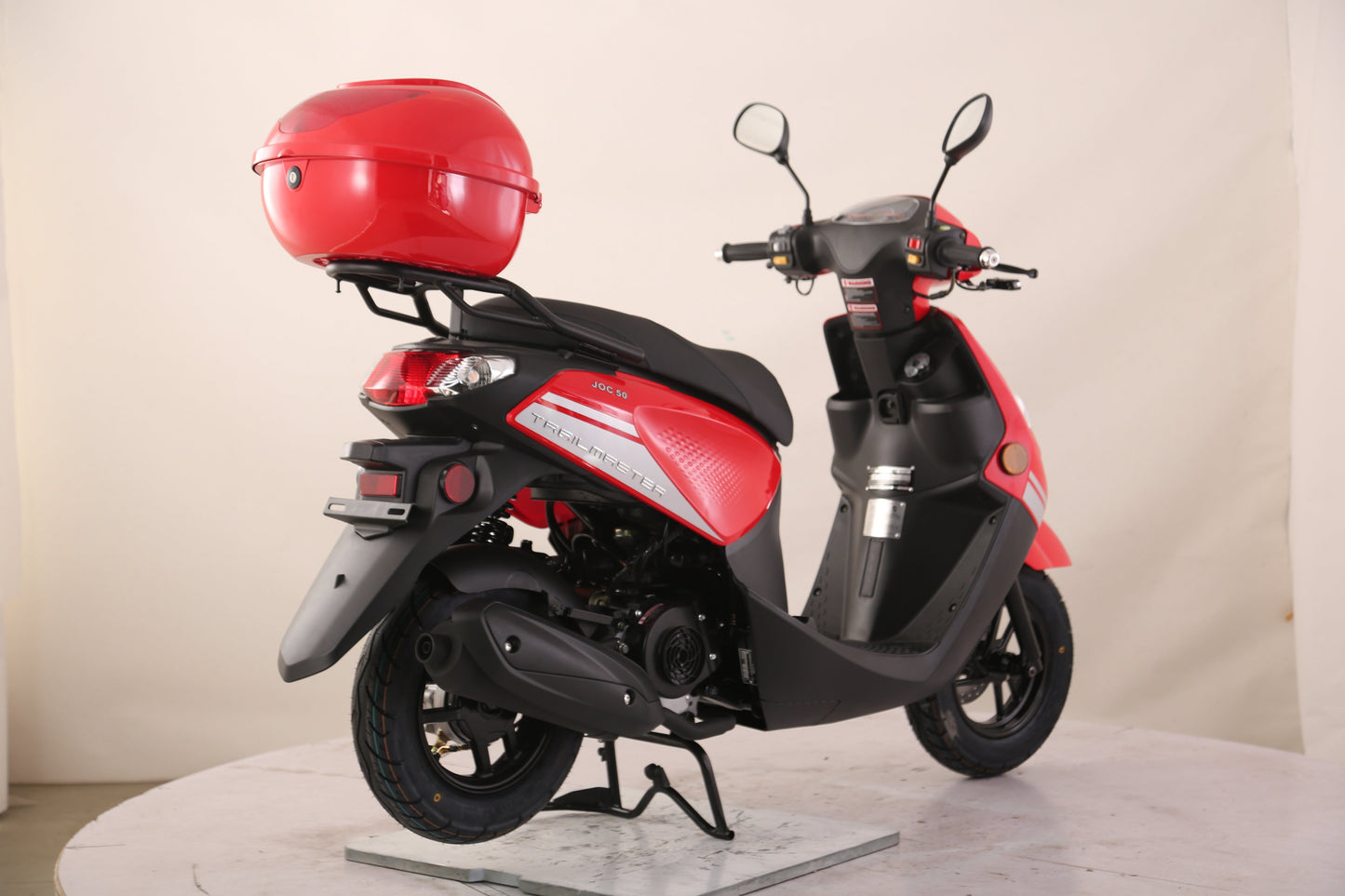 Flash 50cc Street Scooter, CVT Automatic, LED Lights, Rear Trunk Included