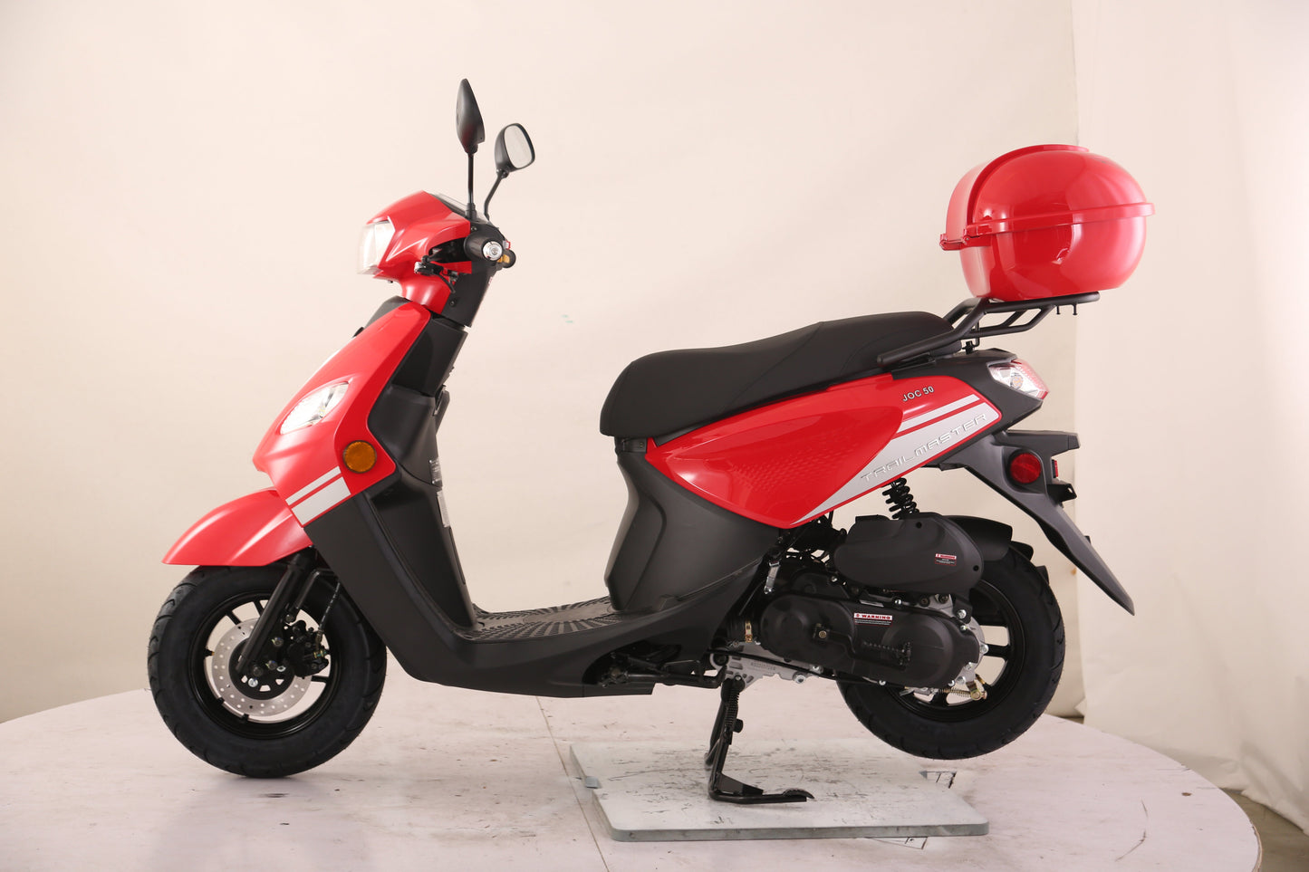 Flash 50cc Street Scooter, CVT Automatic, LED Lights, Rear Trunk Included