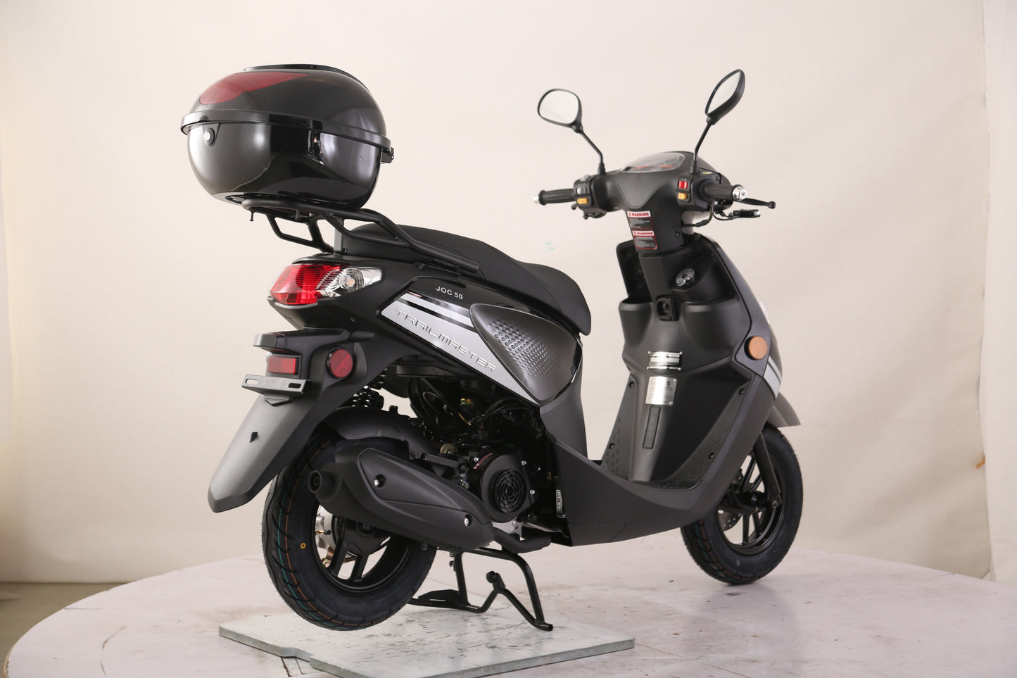 Flash 50cc Street Scooter, CVT Automatic, LED Lights, Rear Trunk Included