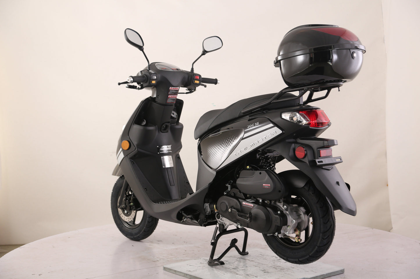 Flash 50cc Street Scooter, CVT Automatic, LED Lights, Rear Trunk Included