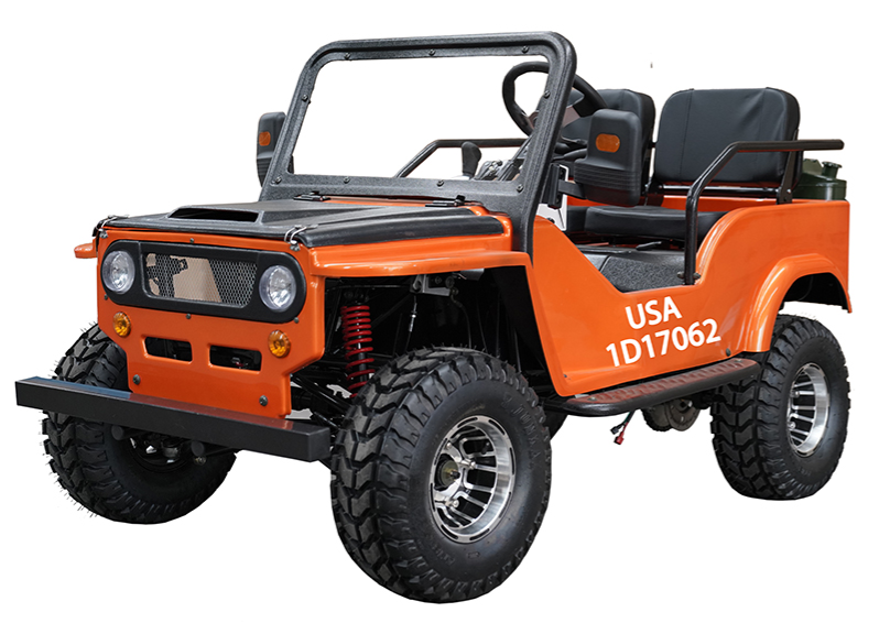 GR-2 Safari Mini Jeep Go Kart, 125cc Electric Start, 3-Speed Semi-Automatic with Reverse, Ages 12 and up