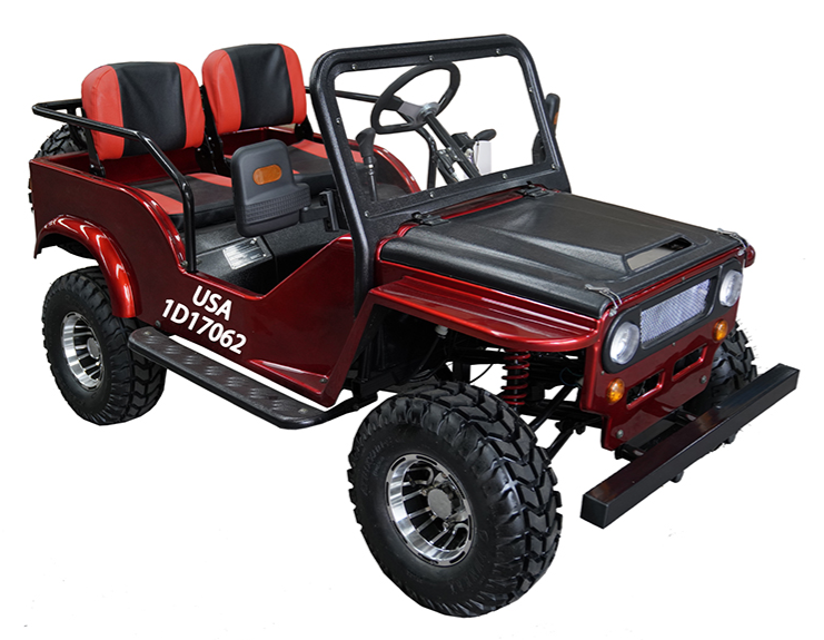 GR-2 Safari Mini Jeep Go Kart, 125cc Electric Start, 3-Speed Semi-Automatic with Reverse, Ages 12 and up