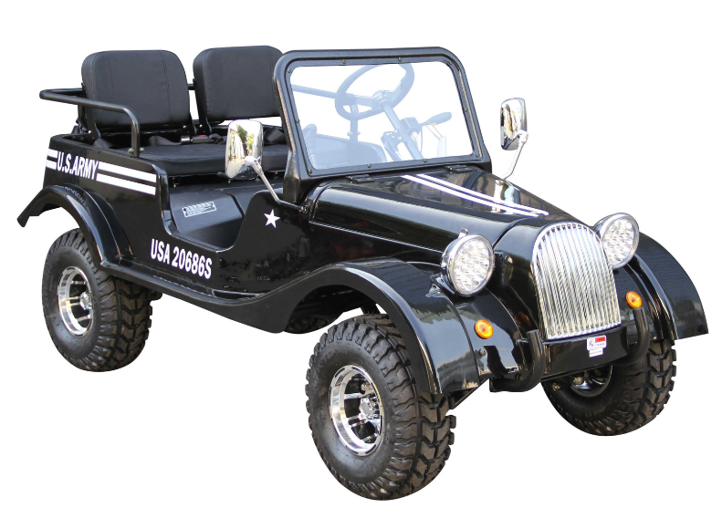 GR-5 Mini Jeep Roadster Go Kart, 125cc Electric Start, 3-Speed Semi-Automatic with Reverse, Ages 12 and up