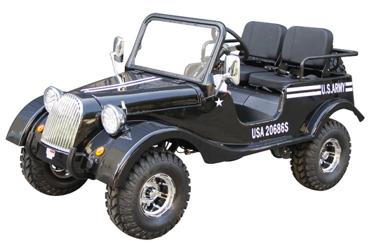 GR-5 Mini Jeep Roadster Go Kart, 125cc Electric Start, 3-Speed Semi-Automatic with Reverse, Ages 12 and up