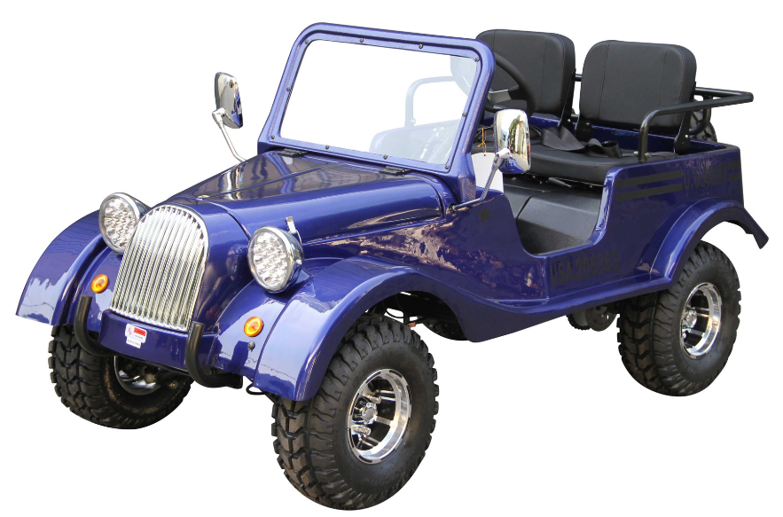 GR-5 Mini Jeep Roadster Go Kart, 125cc Electric Start, 3-Speed Semi-Automatic with Reverse, Ages 12 and up