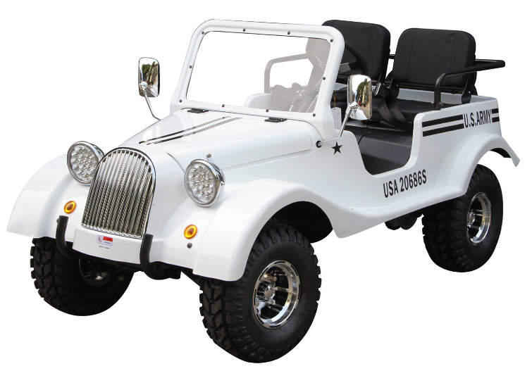 GR-5 Mini Jeep Roadster Go Kart, 125cc Electric Start, 3-Speed Semi-Automatic with Reverse, Ages 12 and up