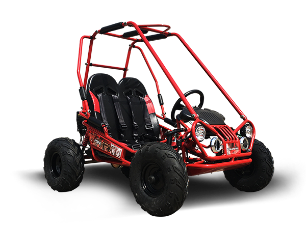 MINI XRX+ Kids GoKart, 5.5hp Gas Engine with Electric Start, Remote Start/Kill, Ages 4-9