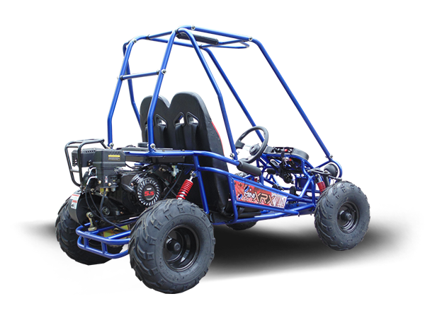 MINI XRX+ Kids GoKart, 5.5hp Gas Engine with Electric Start, Remote Start/Kill, Ages 4-9