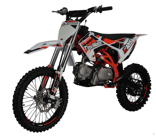 LK125 Pro Series Dirt Bike, Electric Start, 4-Speed Manual, Dual Disc Brakes, (17/14) Wheels