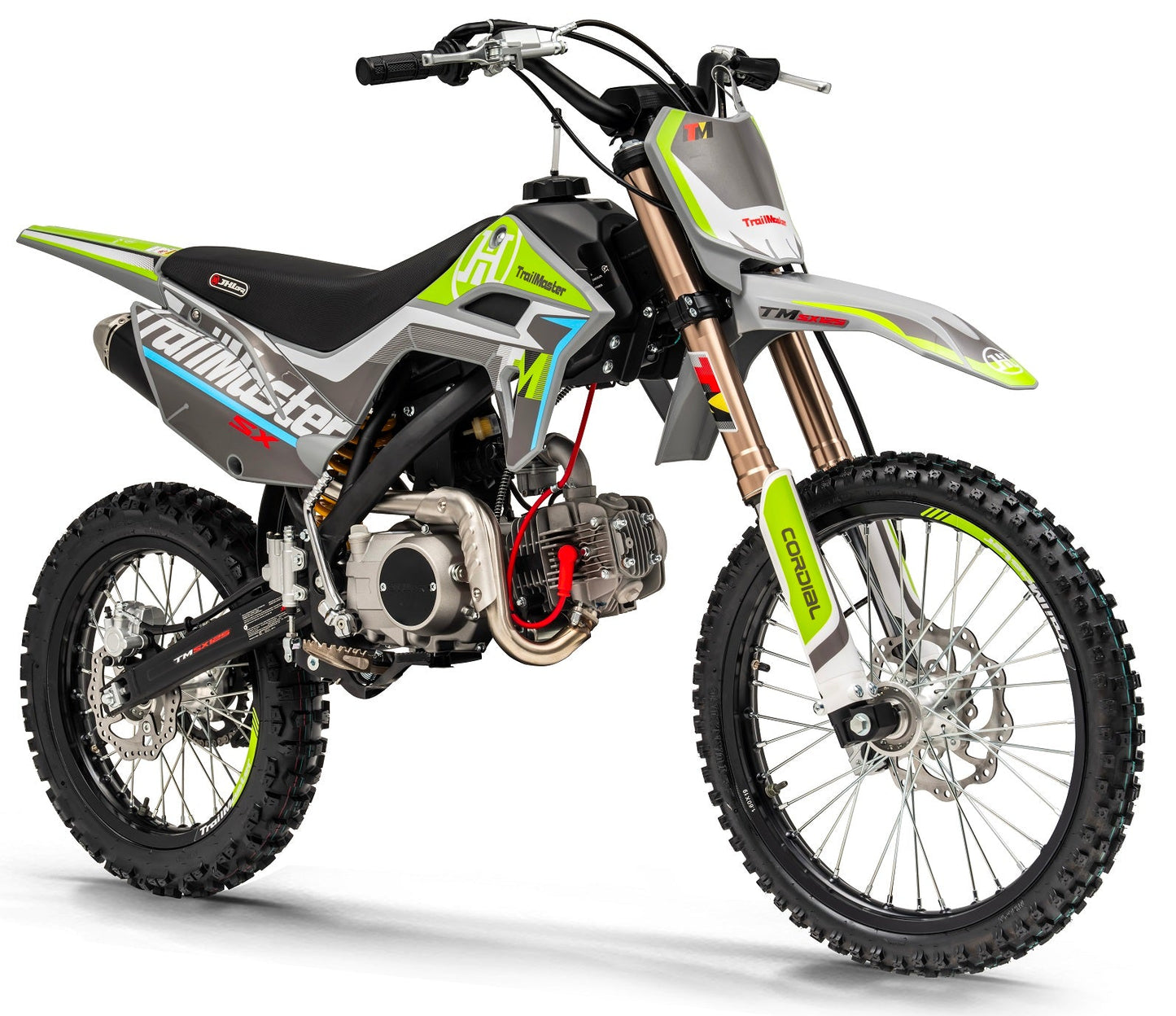 SX125 Pro Series Dirt Bike, Electric Start, 4-Speed Manual, Dual Disc Brakes, (19/16) Wheels