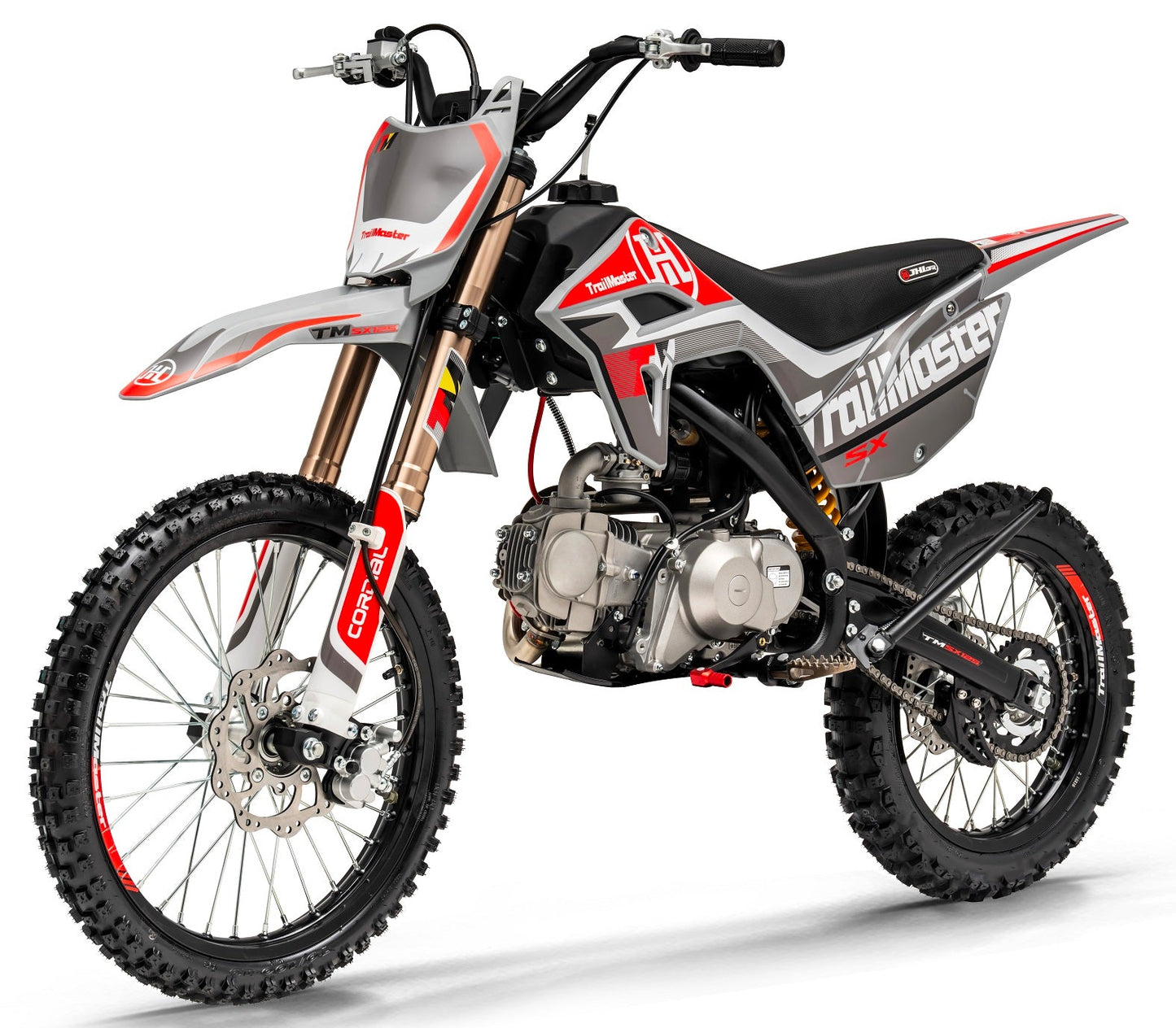 SX125 Pro Series Dirt Bike, Electric Start, 4-Speed Manual, Dual Disc Brakes, (19/16) Wheels