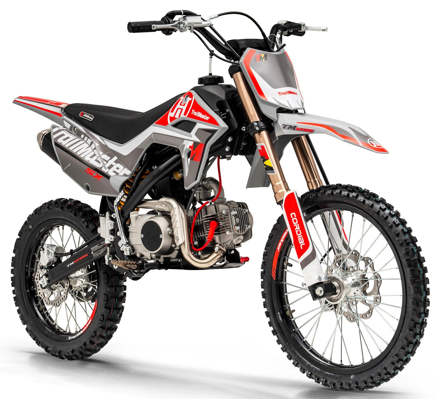 SX125 Pro Series Dirt Bike, Electric Start, 4-Speed Manual, Dual Disc Brakes, (19/16) Wheels