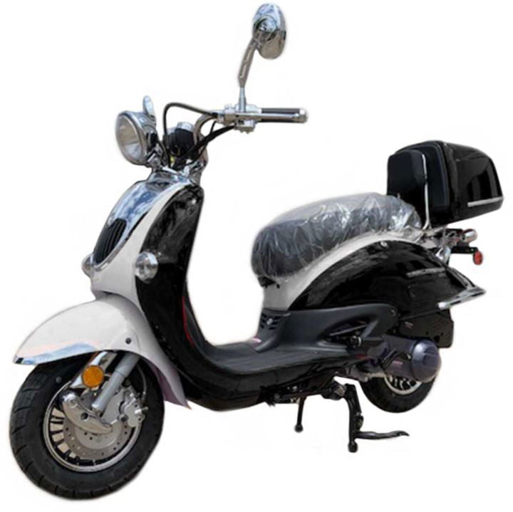 Sorrento 200 Street Scooter, Larger Engine 168.9cc, Locking Trunk, Windshield, USB Charger, Electric Start, CDI Ignition, Air Cooled