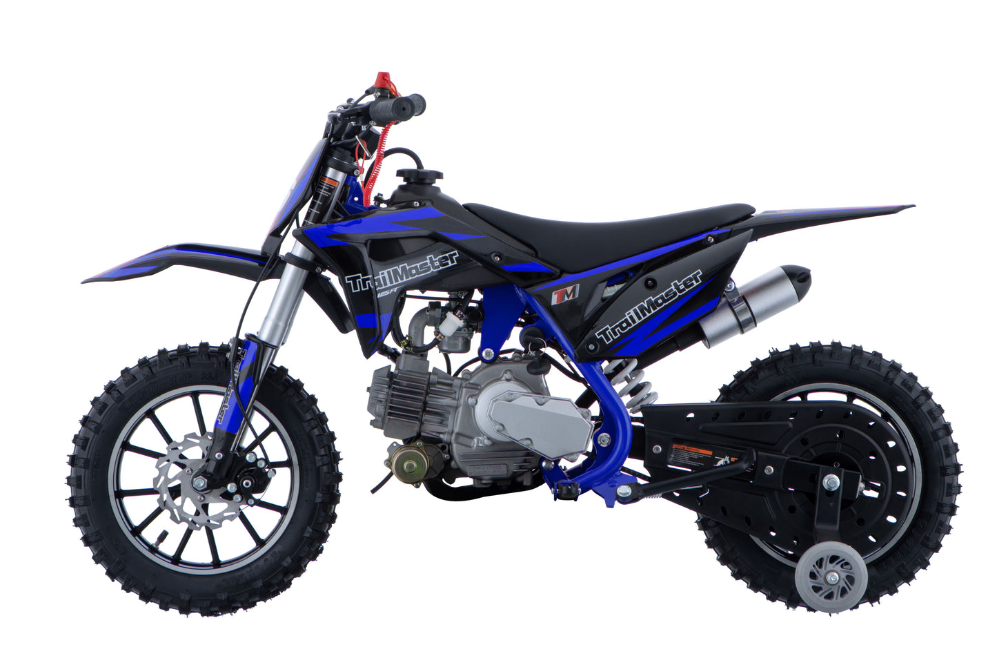 TM06 60cc Gas Dirt Bike, with Electric Start, Automatic, Training Wheels Included, Ages 6-9