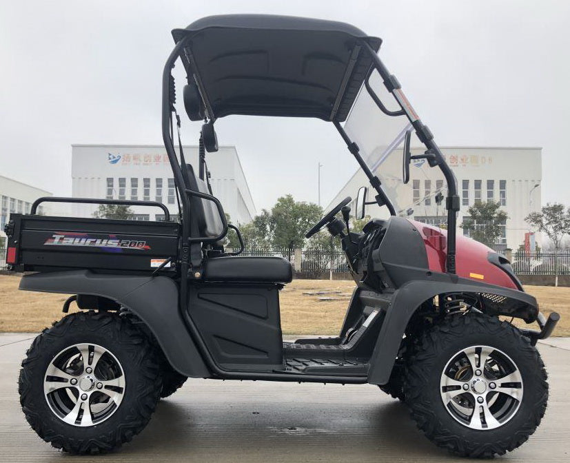 TrailMaster Taurus 200U Gas UTV High/Low Gear-Golf Cart Style UTV, Alloy Wheels