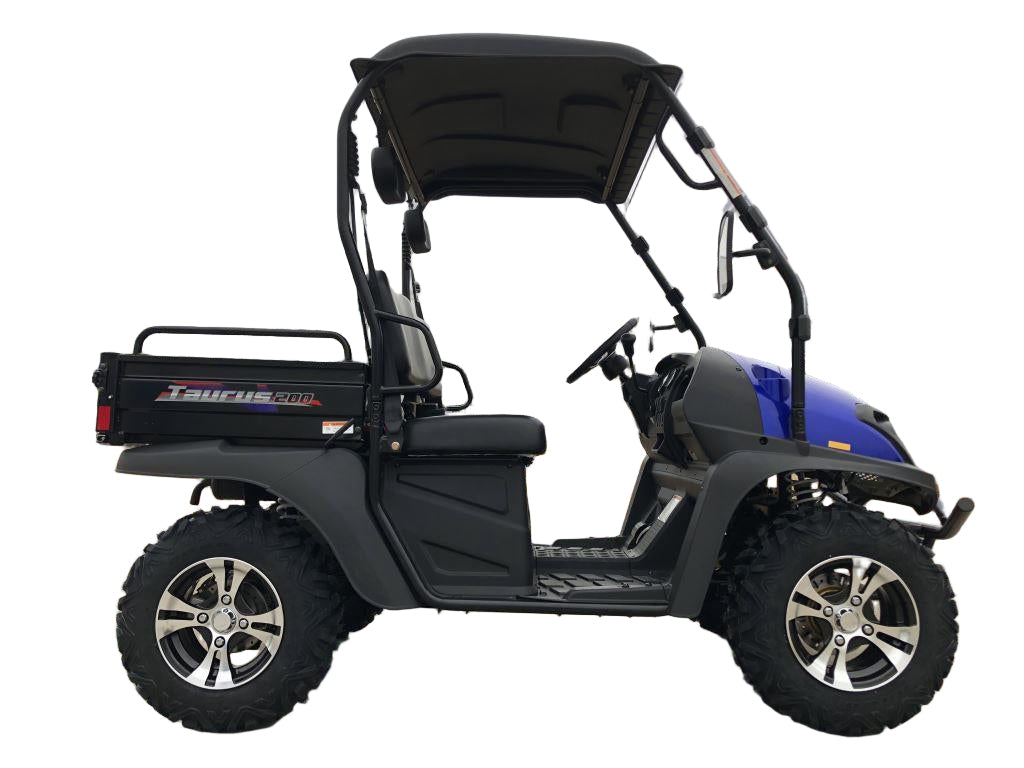 Taurus 200E-U EFI Gas UTV Shaft Drive, High/Low Gear Alloy Wheels, Fuel Injected