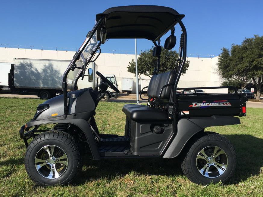 TrailMaster Taurus 200U Gas UTV High/Low Gear-Golf Cart Style UTV, Alloy Wheels