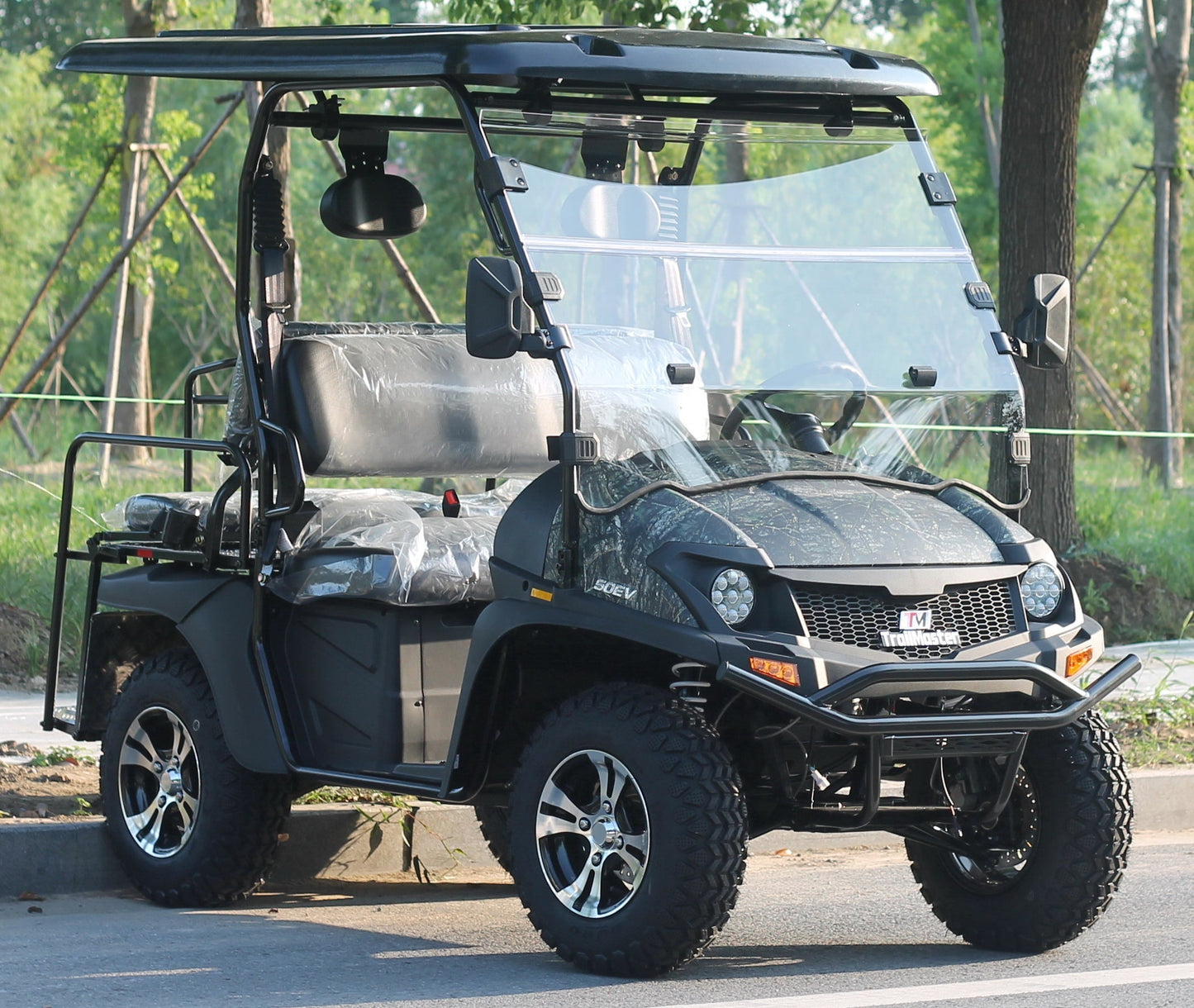 TrailMaster Taurus 50EV 4-Seat Electric Golf Cart, 60 Volt, Full DOT Light Package Included