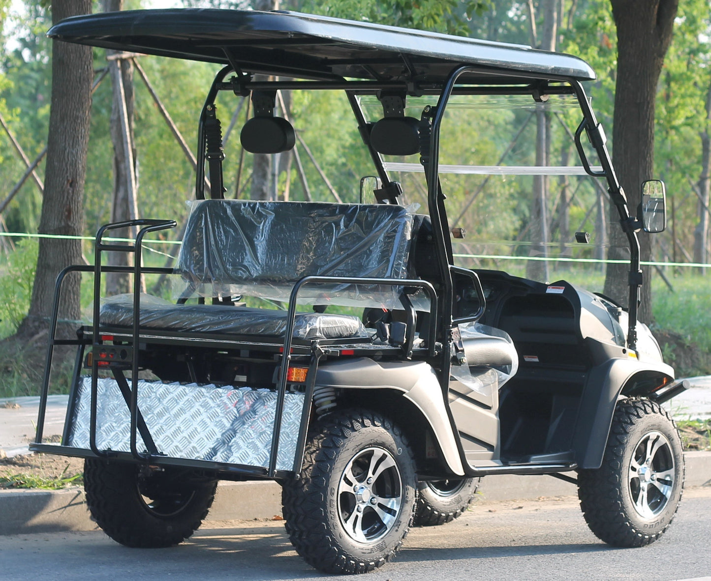 TrailMaster Taurus 50EV 4-Seat Electric Golf Cart, 60 Volt, Full DOT Light Package Included