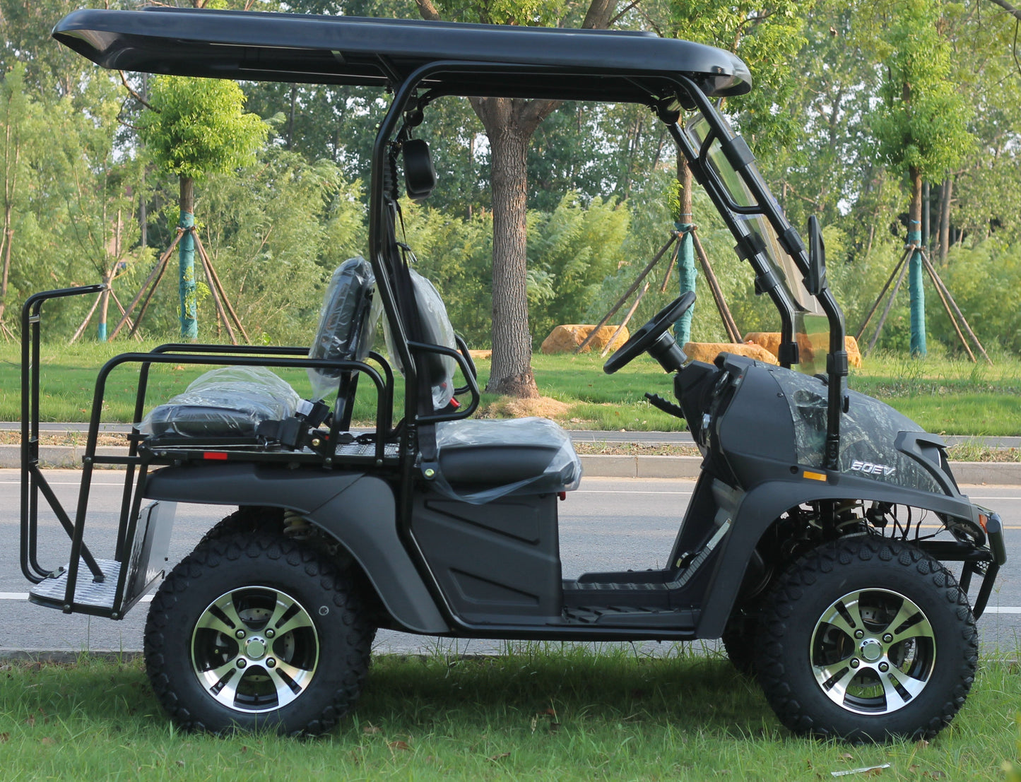 TrailMaster Taurus 50EV 4-Seat Electric Golf Cart, 60 Volt, Full DOT Light Package Included