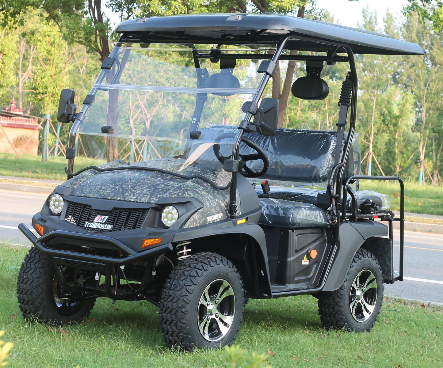 TrailMaster Taurus 50EV 4-Seat Electric Golf Cart, 60 Volt, Full DOT Light Package Included