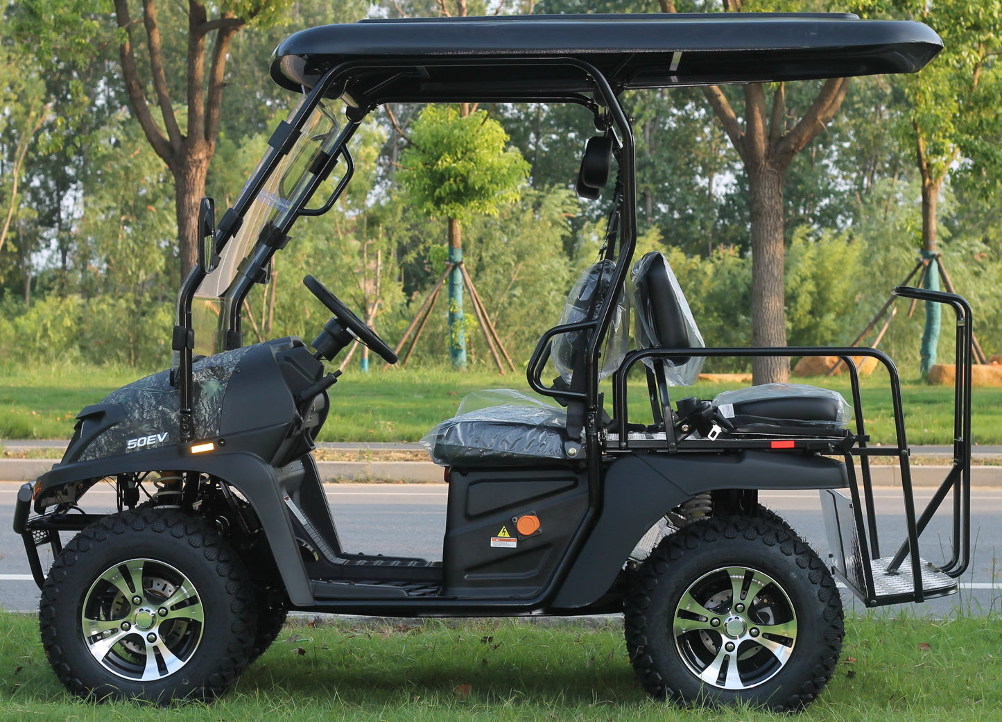 TrailMaster Taurus 50EV 4-Seat Electric Golf Cart, 60 Volt, Full DOT Light Package Included