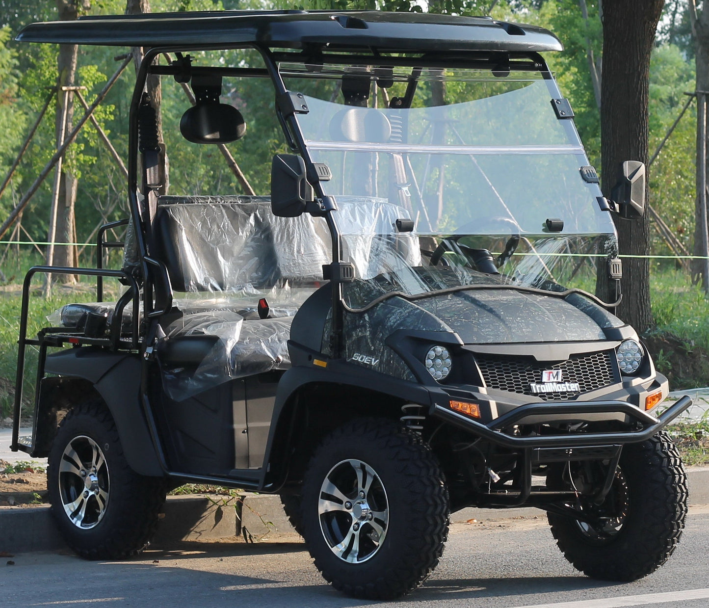 TrailMaster Taurus 50EV 4-Seat Electric Golf Cart, 60 Volt, Full DOT Light Package Included