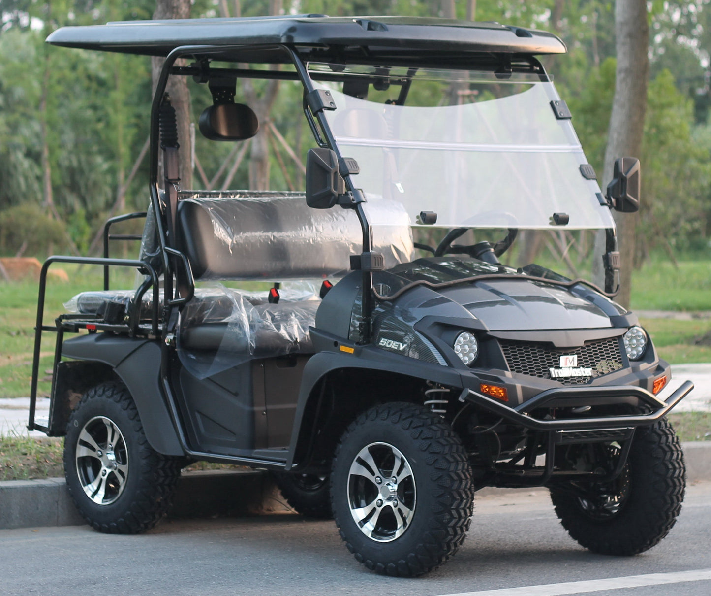 TrailMaster Taurus 50EV 4-Seat Electric Golf Cart, 60 Volt, Full DOT Light Package Included