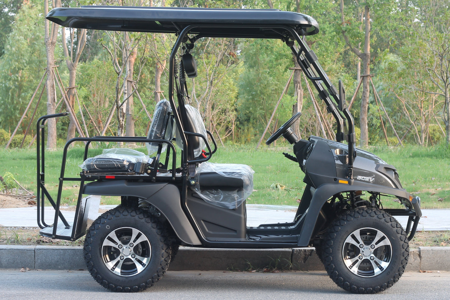 TrailMaster Taurus 50EV 4-Seat Electric Golf Cart, 60 Volt, Full DOT Light Package Included