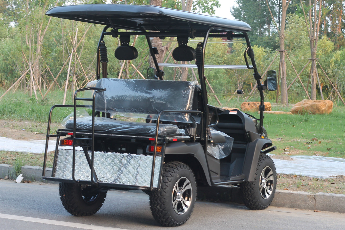 TrailMaster Taurus 50EV 4-Seat Electric Golf Cart, 60 Volt, Full DOT Light Package Included