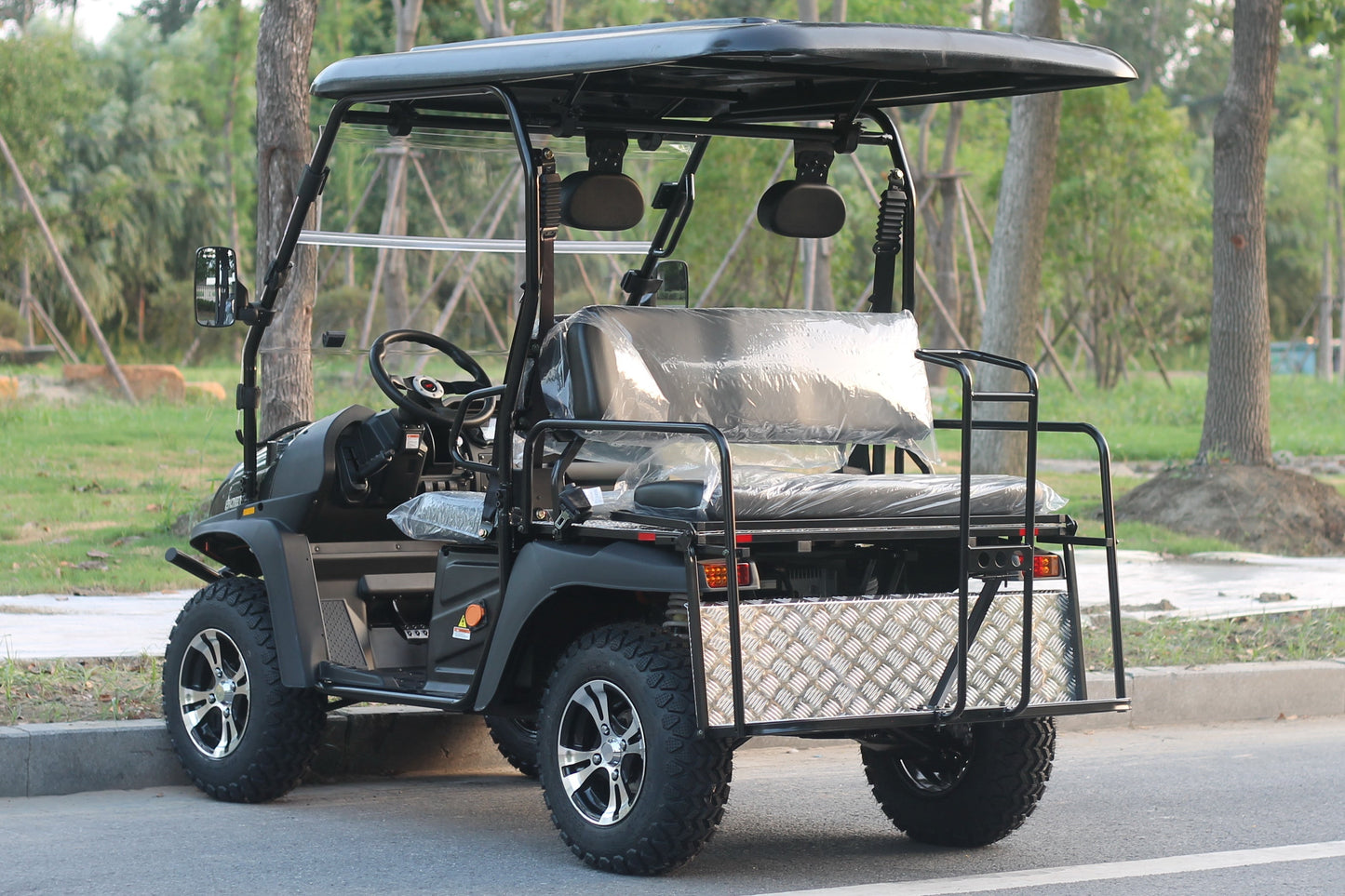 TrailMaster Taurus 50EV 4-Seat Electric Golf Cart, 60 Volt, Full DOT Light Package Included