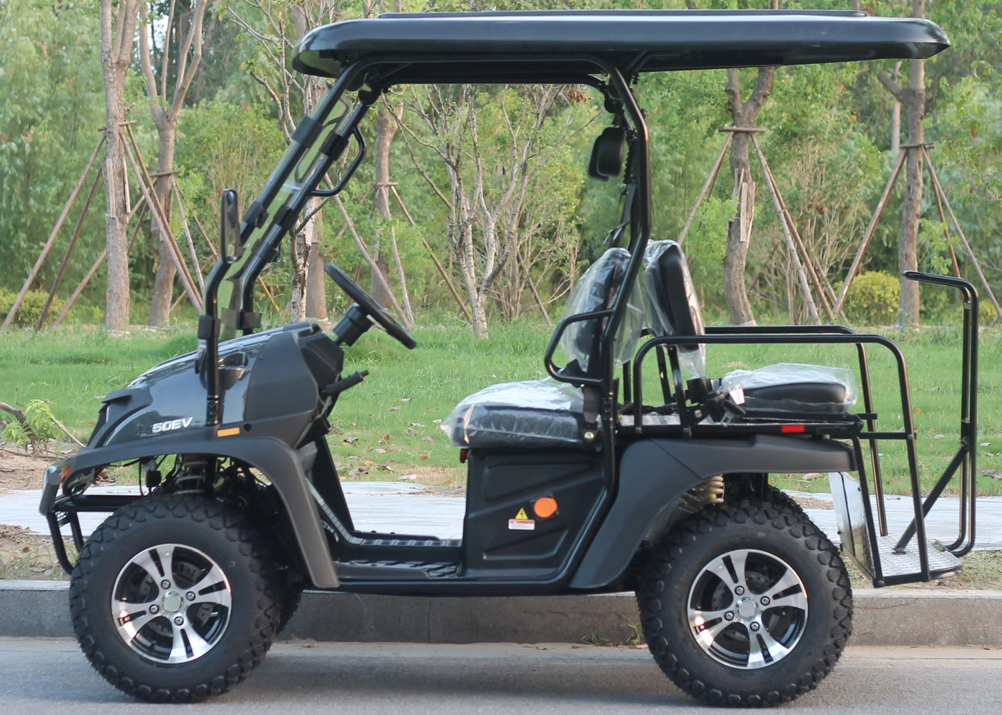 TrailMaster Taurus 50EV 4-Seat Electric Golf Cart, 60 Volt, Full DOT Light Package Included