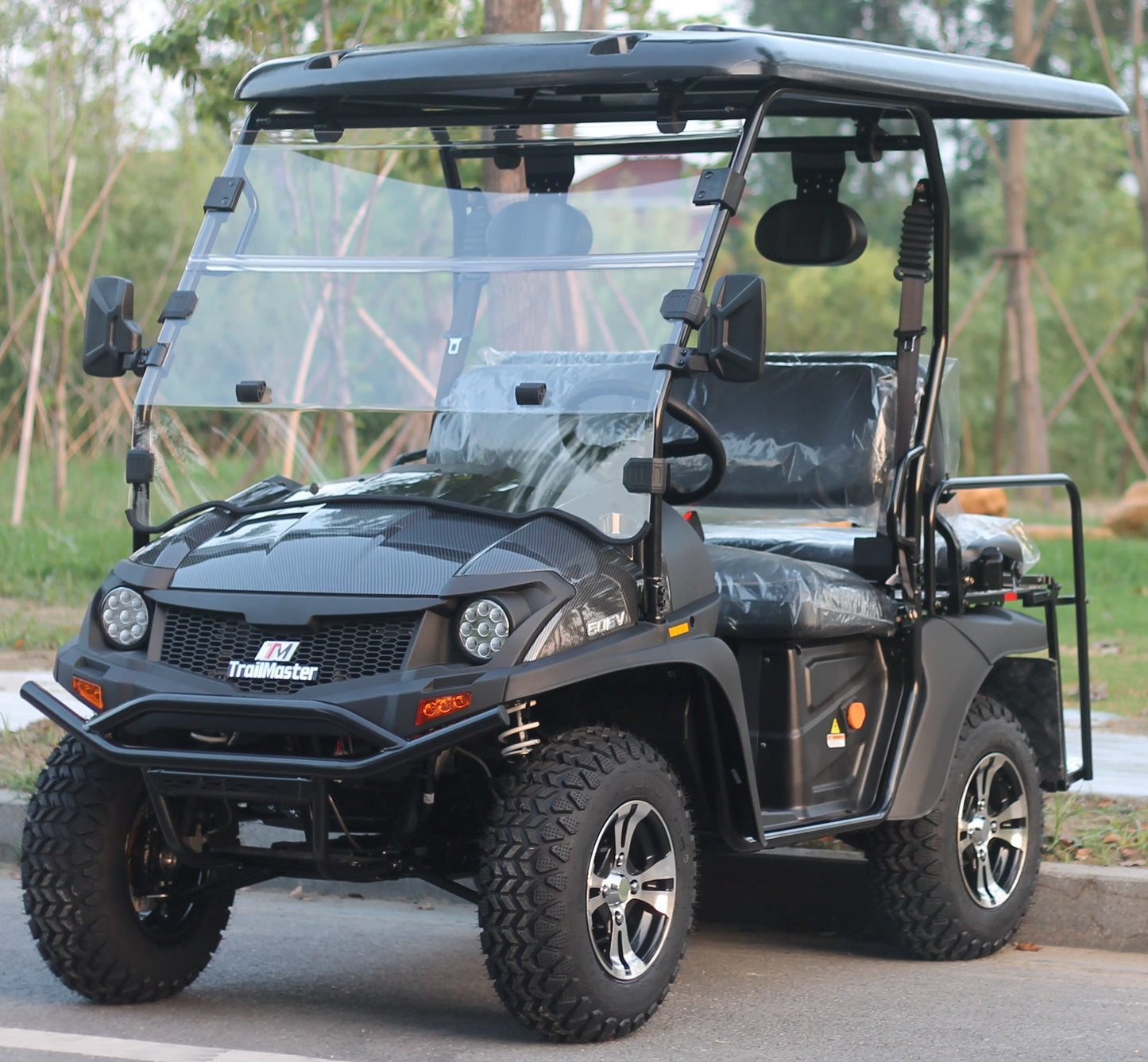 TrailMaster Taurus 50EV 4-Seat Electric Golf Cart, 60 Volt, Full DOT Light Package Included