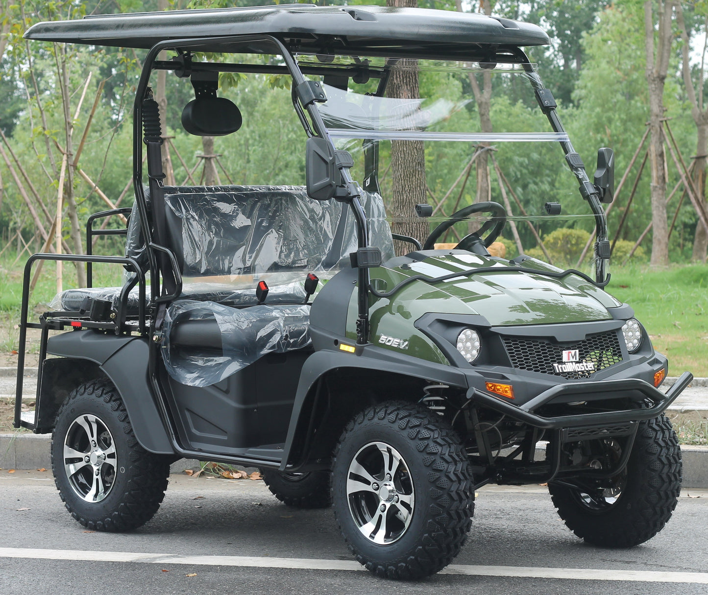 TrailMaster Taurus 50EV 4-Seat Electric Golf Cart, 60 Volt, Full DOT Light Package Included