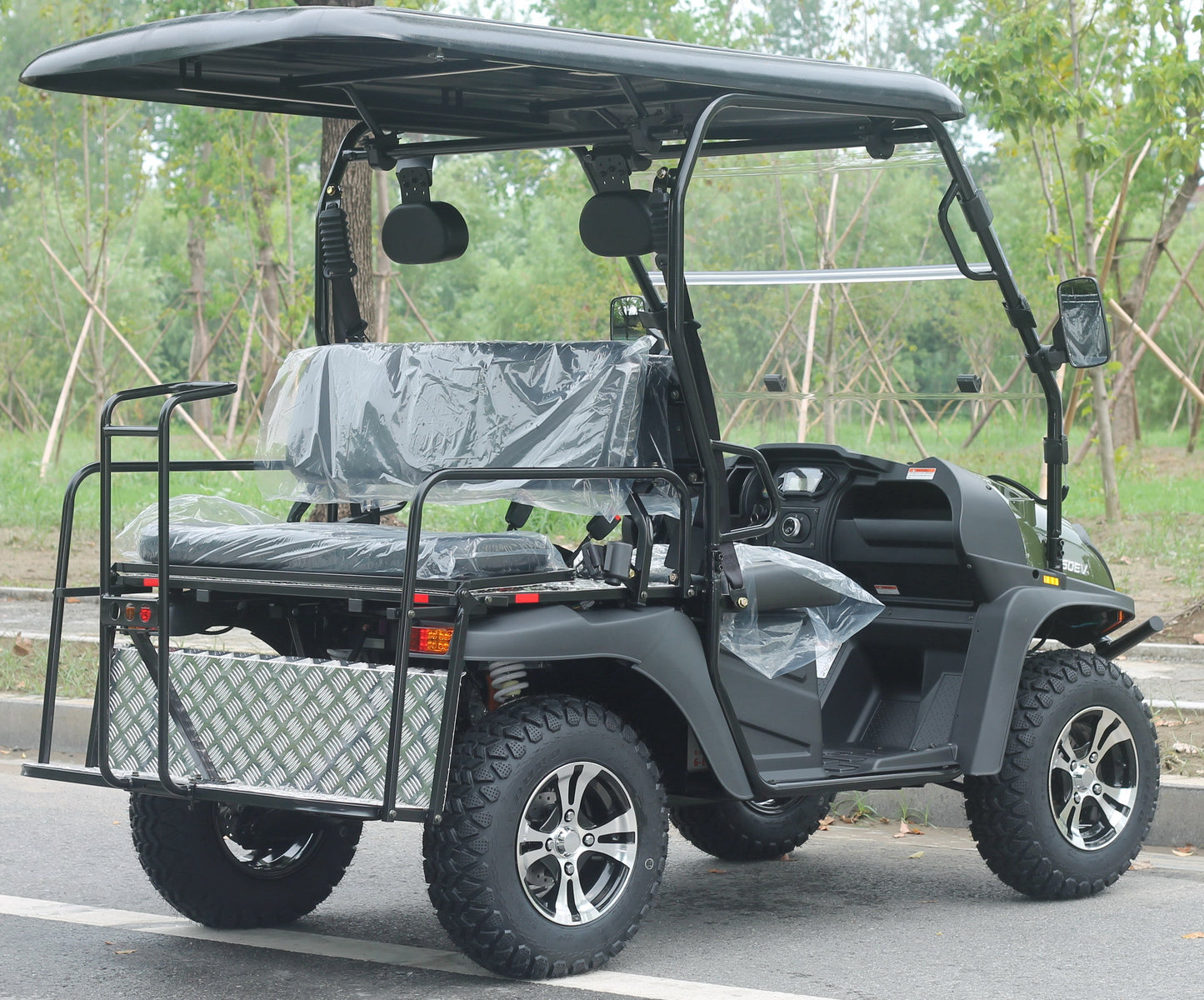 TrailMaster Taurus 50EV 4-Seat Electric Golf Cart, 60 Volt, Full DOT Light Package Included