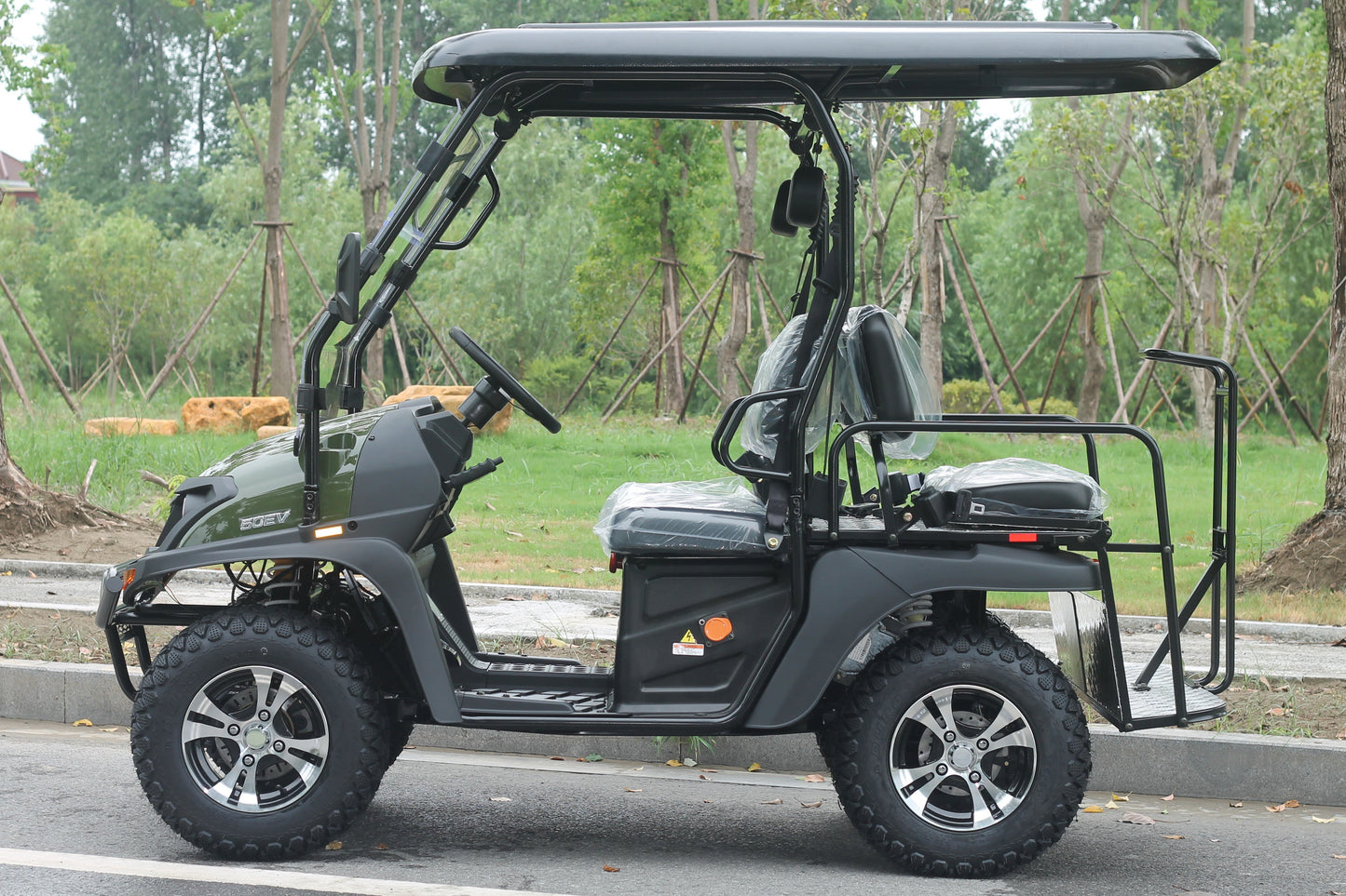 TrailMaster Taurus 50EV 4-Seat Electric Golf Cart, 60 Volt, Full DOT Light Package Included