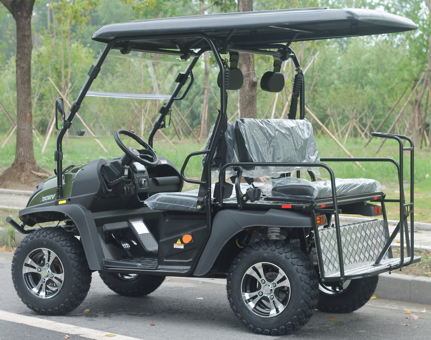 TrailMaster Taurus 50EV 4-Seat Electric Golf Cart, 60 Volt, Full DOT Light Package Included