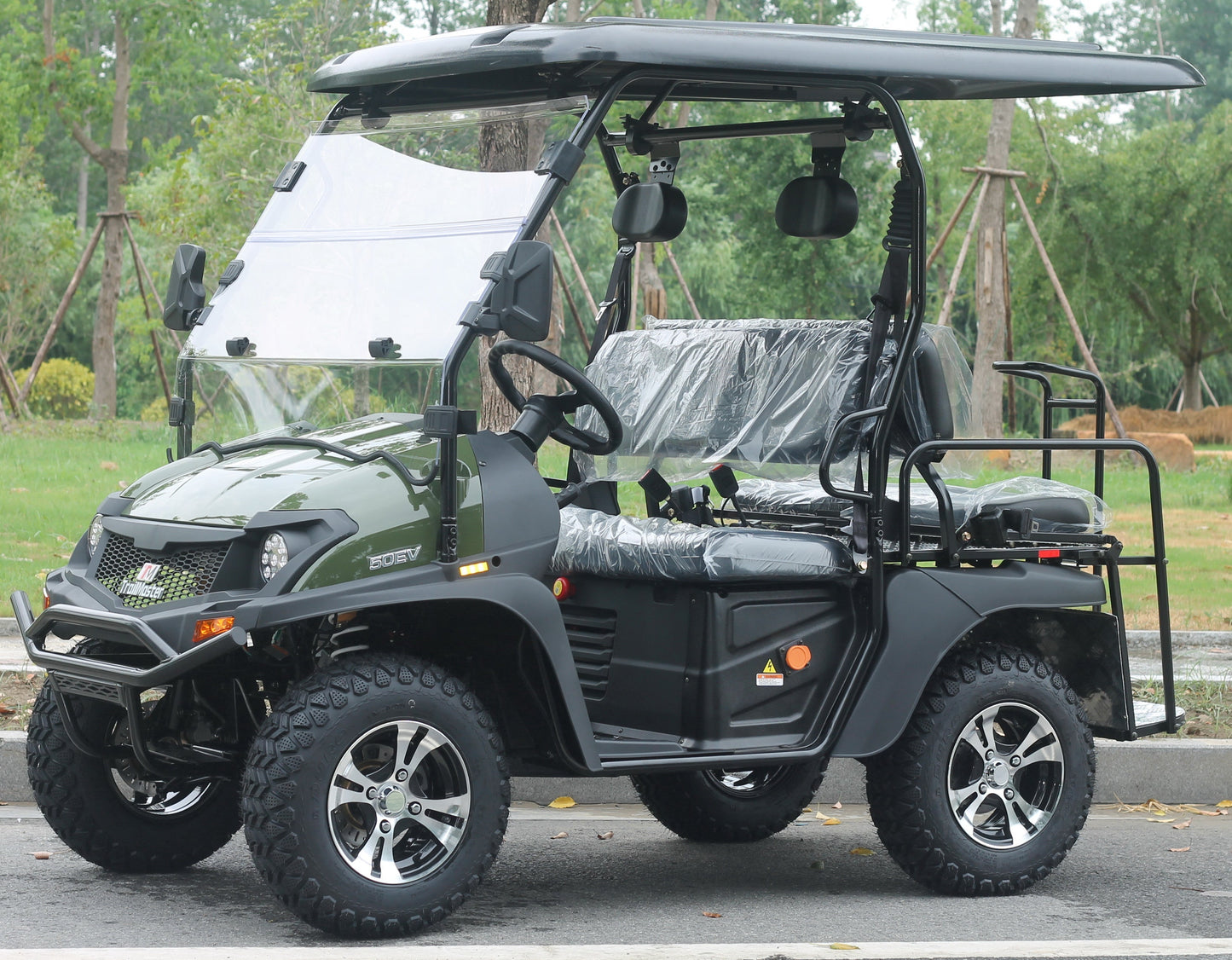 TrailMaster Taurus 50EV 4-Seat Electric Golf Cart, 60 Volt, Full DOT Light Package Included