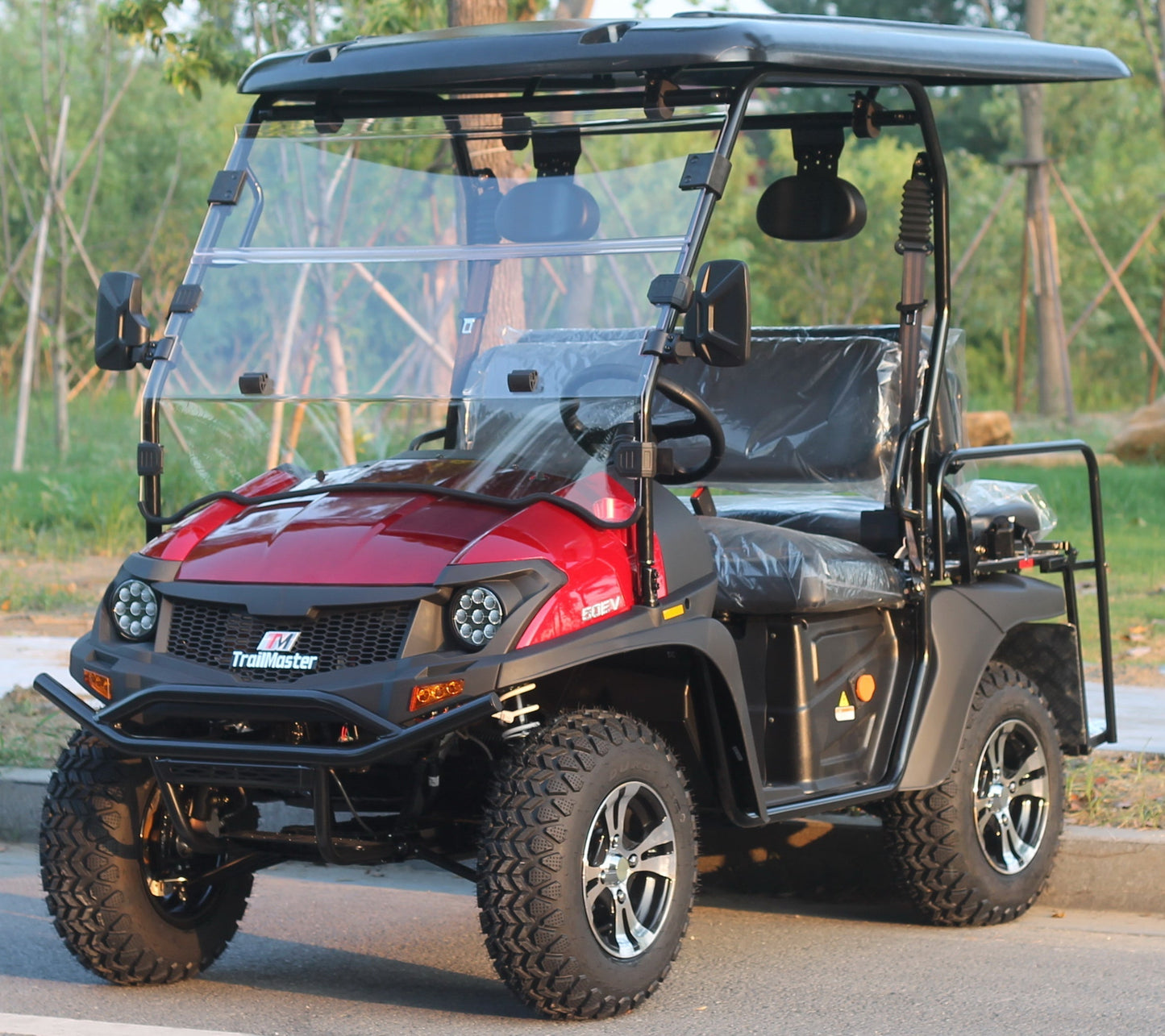 TrailMaster Taurus 50EV 4-Seat Electric Golf Cart, 60 Volt, Full DOT Light Package Included