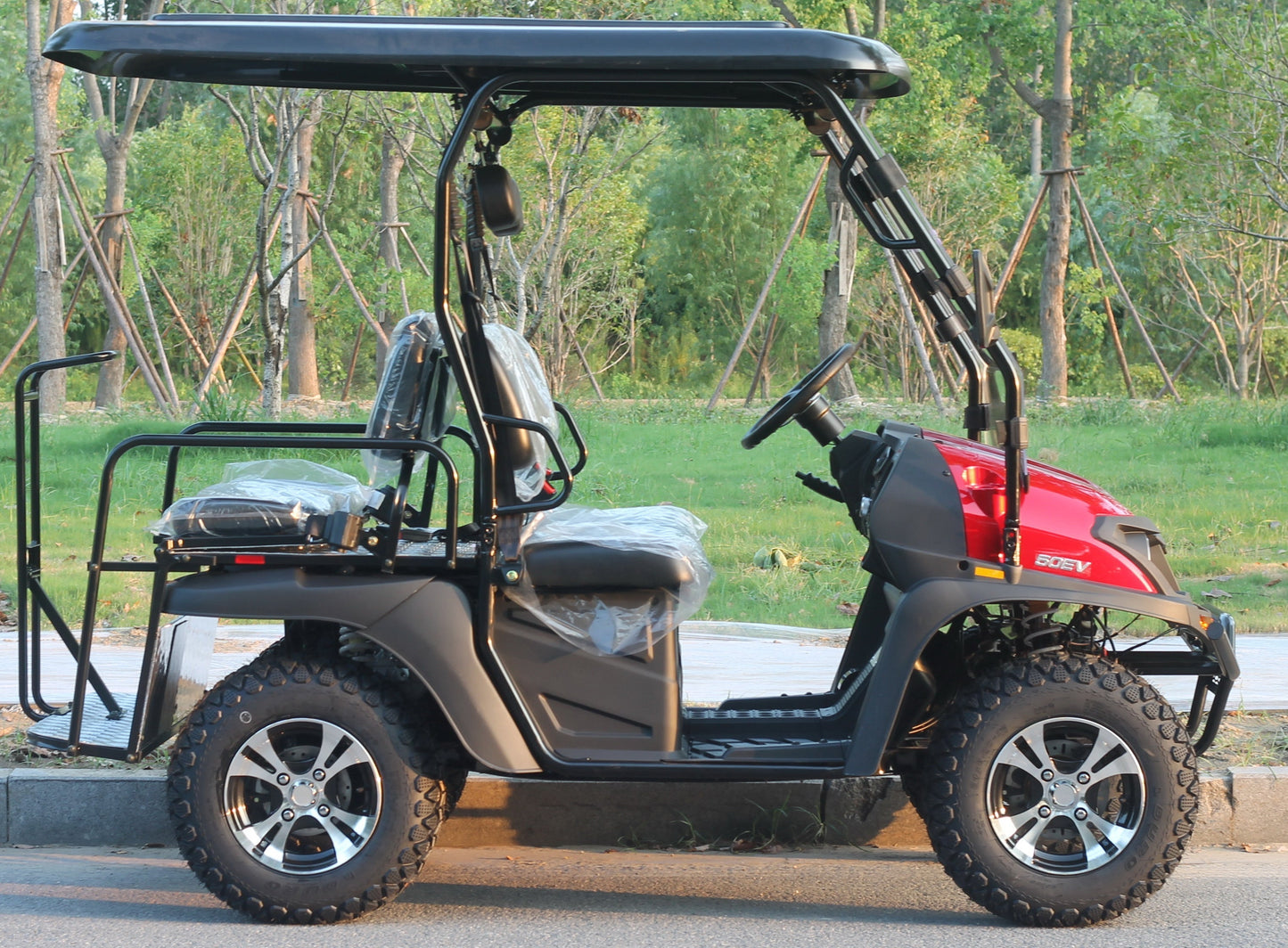 TrailMaster Taurus 50EV 4-Seat Electric Golf Cart, 60 Volt, Full DOT Light Package Included