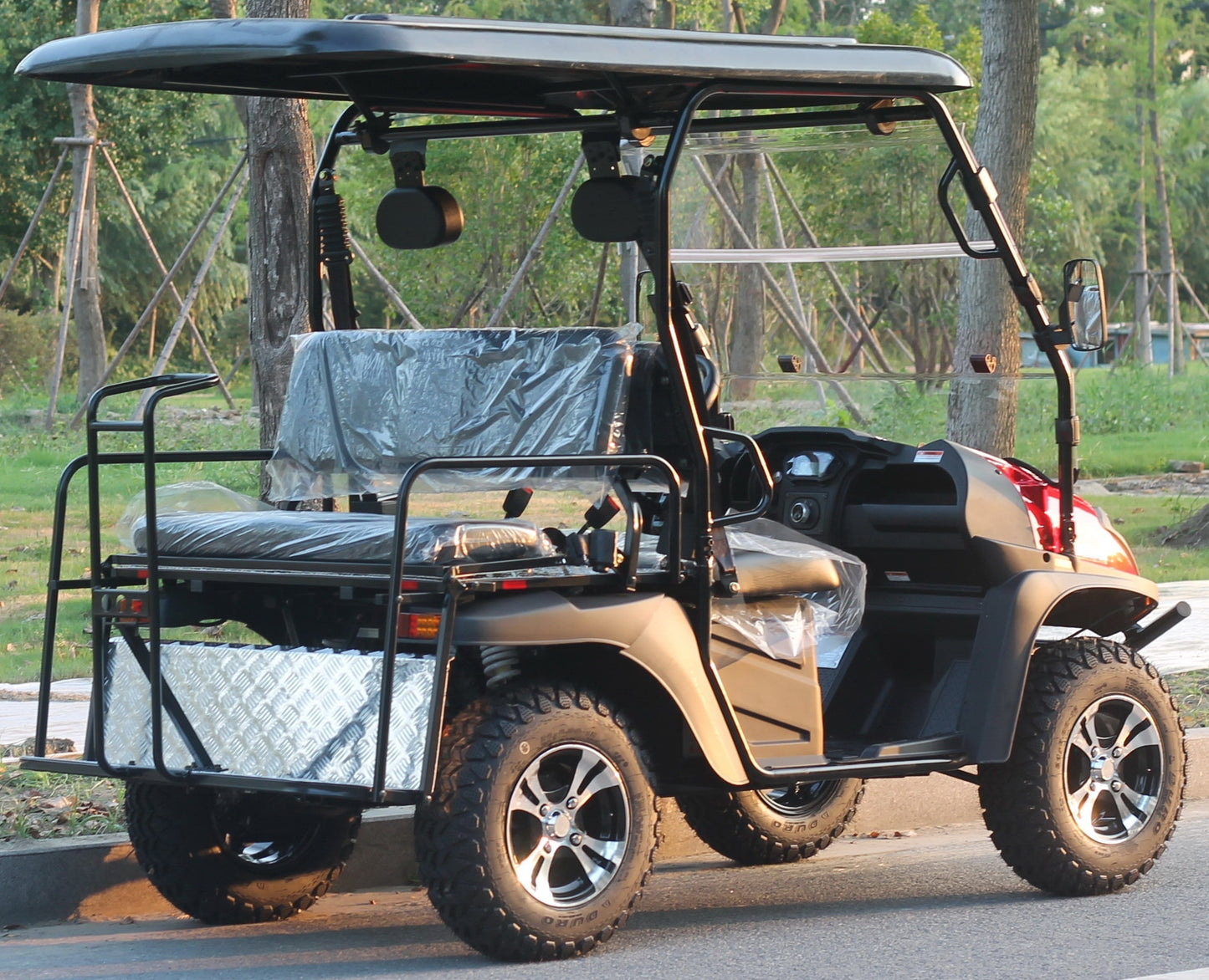 TrailMaster Taurus 50EV 4-Seat Electric Golf Cart, 60 Volt, Full DOT Light Package Included