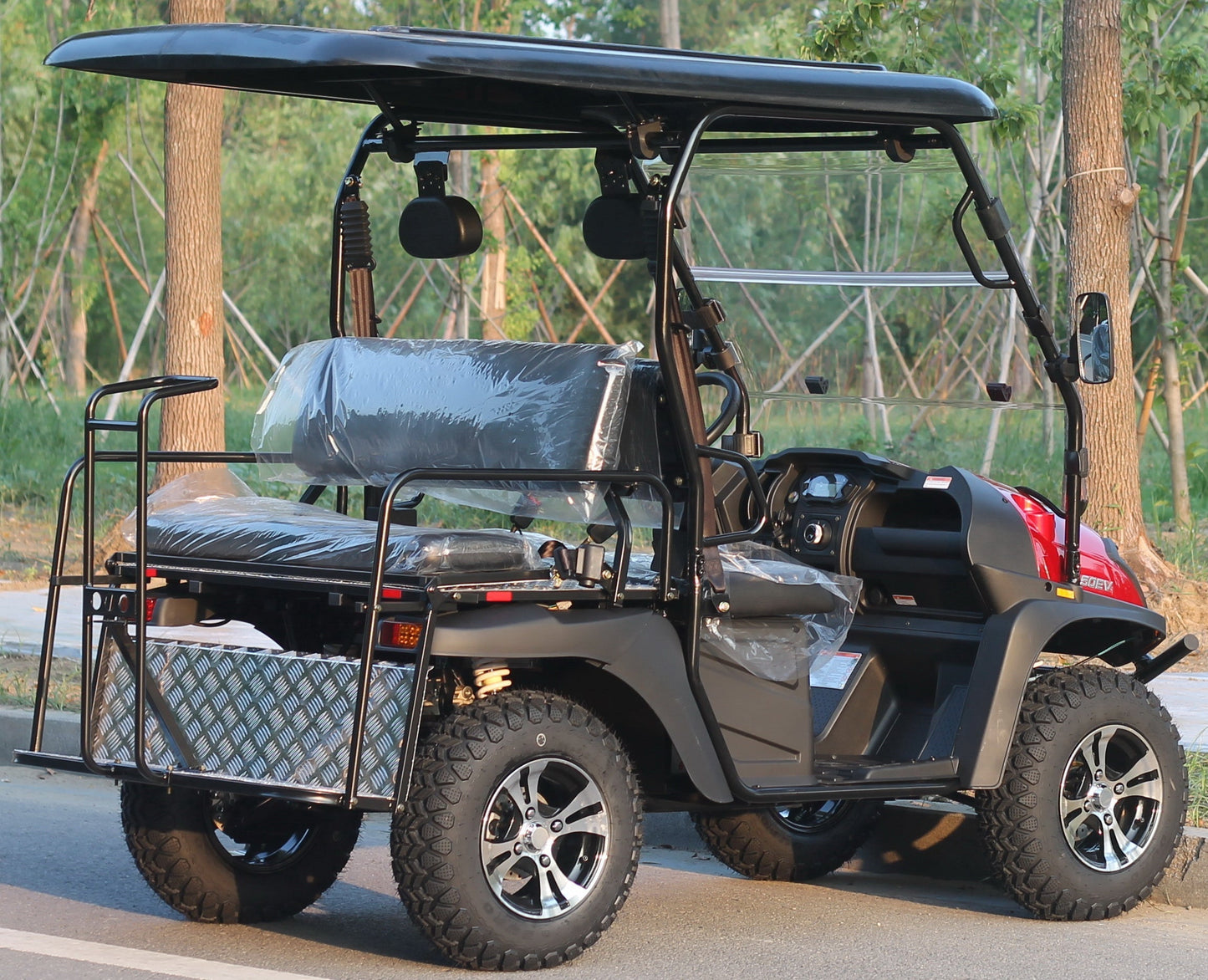 TrailMaster Taurus 50EV 4-Seat Electric Golf Cart, 60 Volt, Full DOT Light Package Included